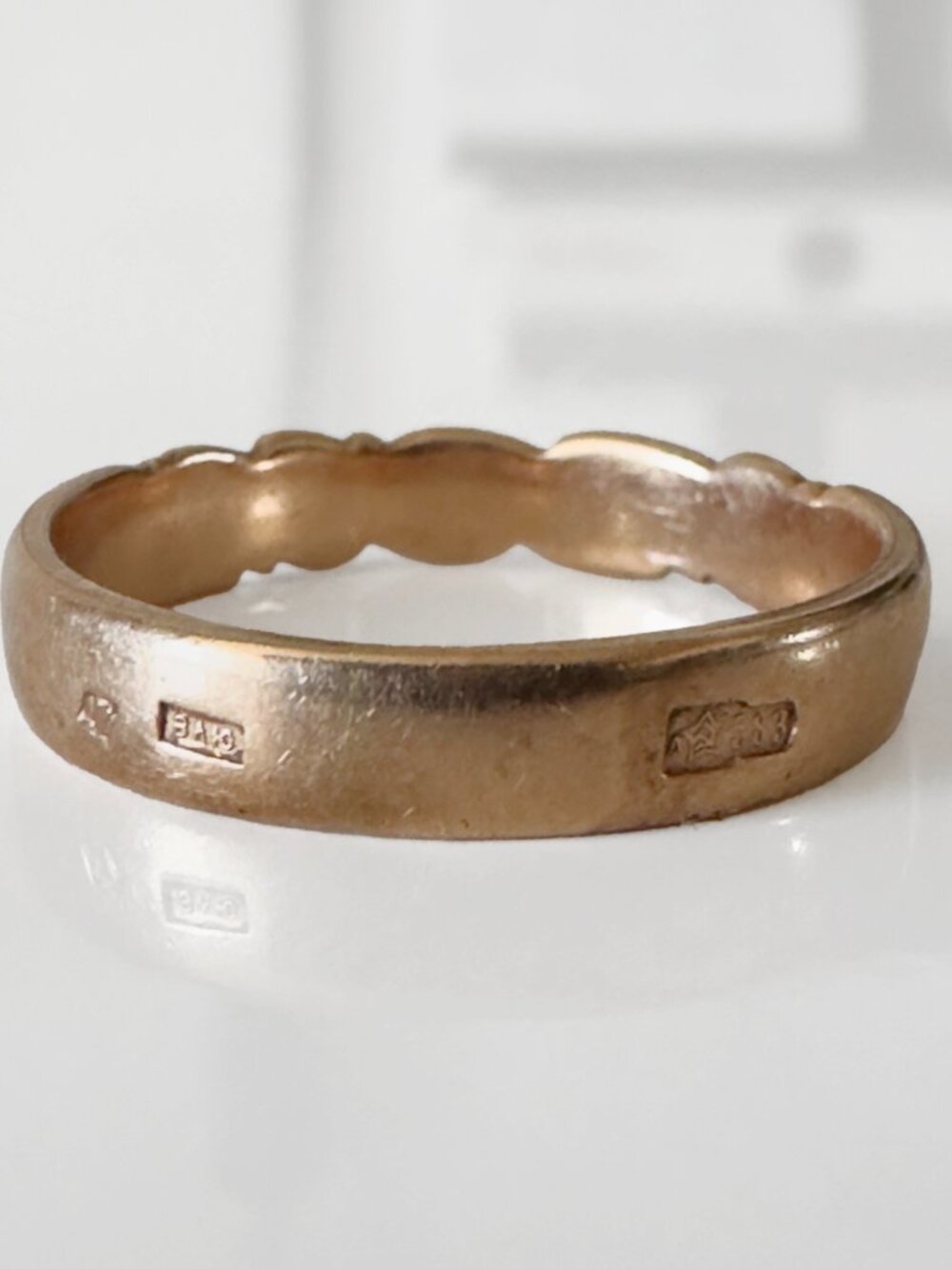 Vintage Soviet 583 Rose Gold Braided Band Ring - Picture 4 of 6
